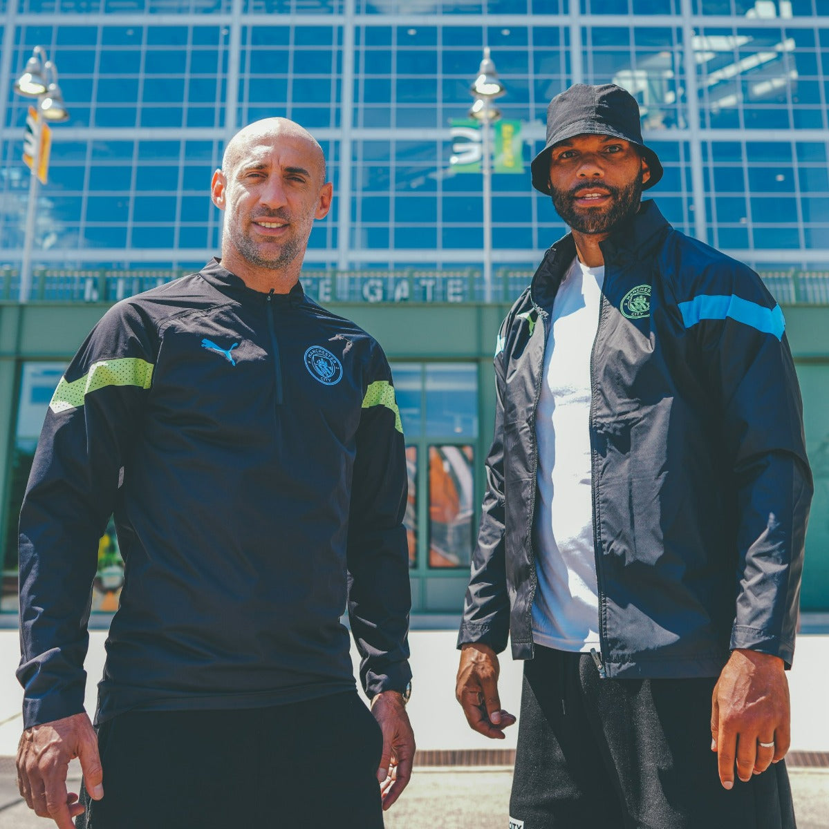 Veste Coupe Vent Manchester City - Noir/Bleu