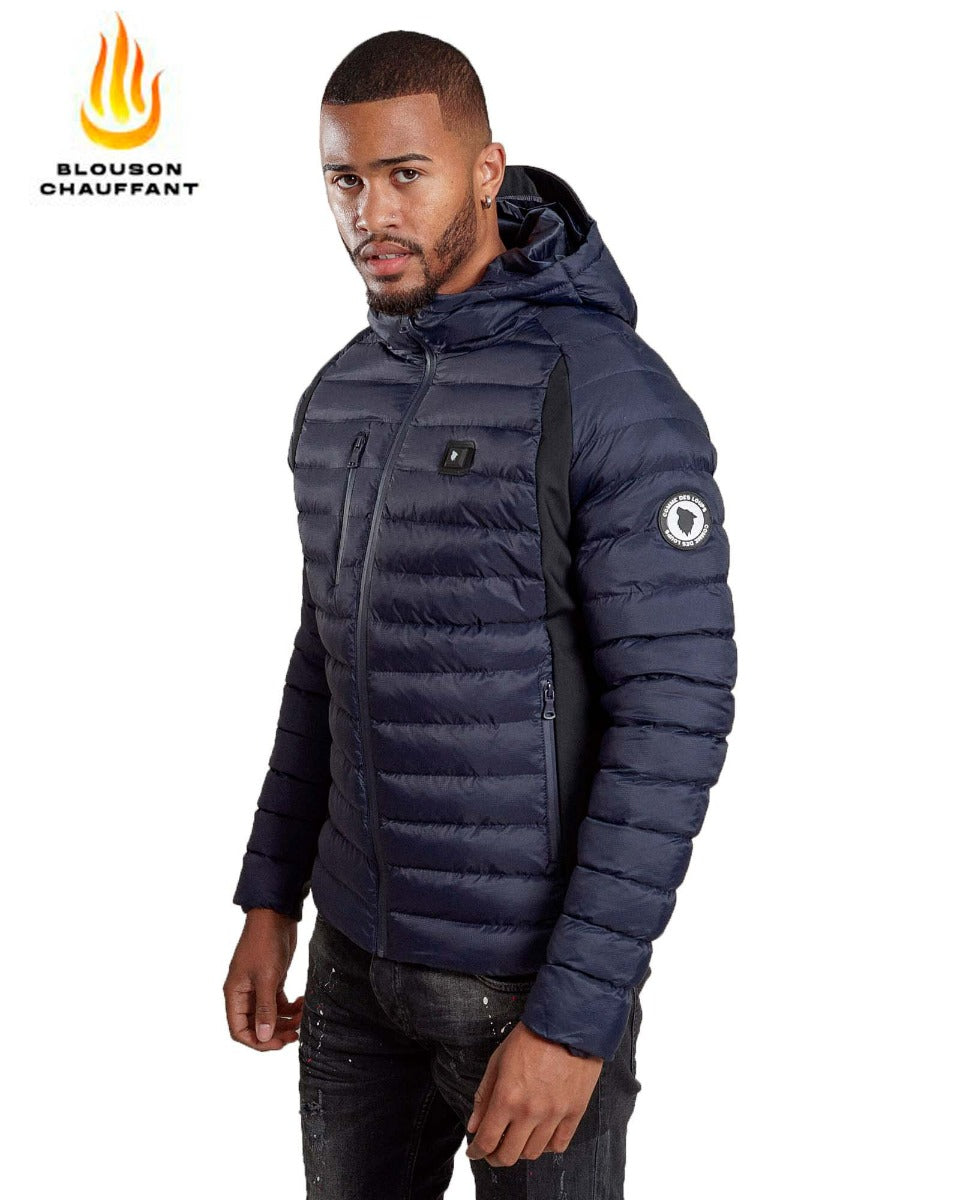 Blouson chauffant Comme des Loups Méribel - Bleu Marine