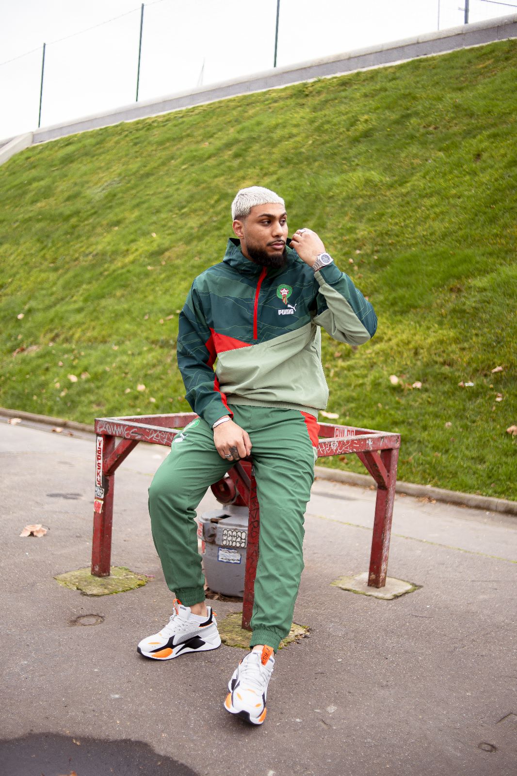 Pantalon de Survêtement Maroc - Vert/Rouge