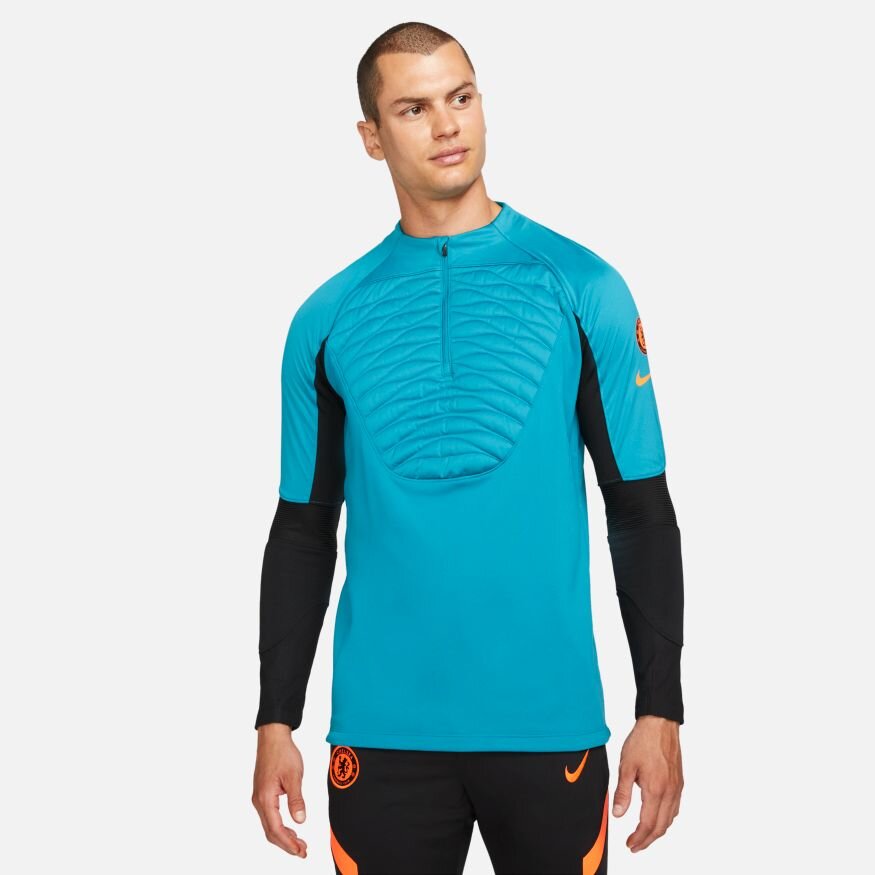 Haut d'entrainement Chelsea Winter Warrior - Bleu/Noir