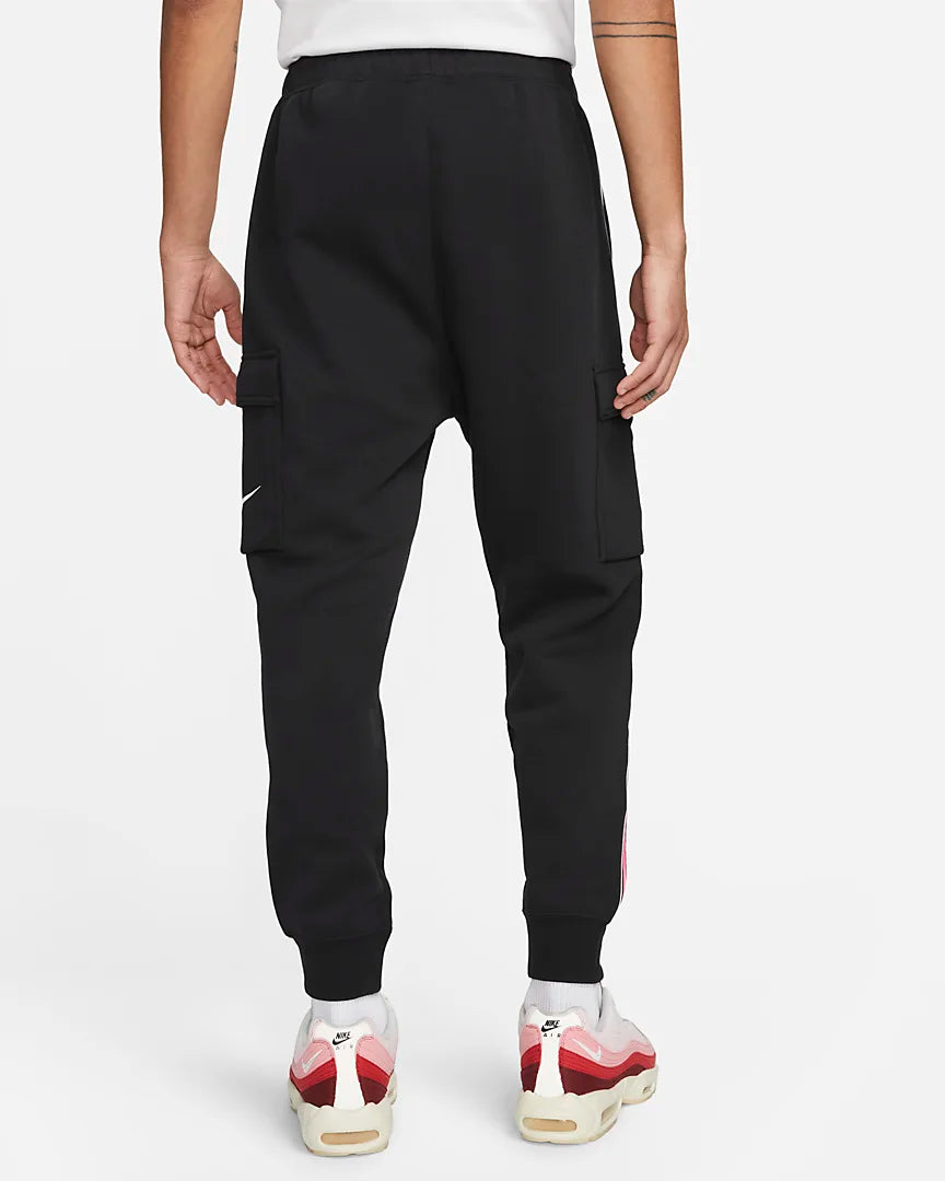Pantalon Nike Sportswear Repeat - Noir/Rose/Blanc