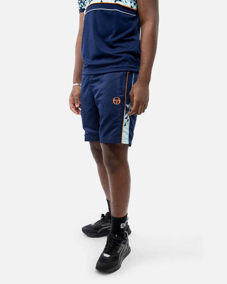 Short Sergio Tacchini Dispersa - Bleu/Orange