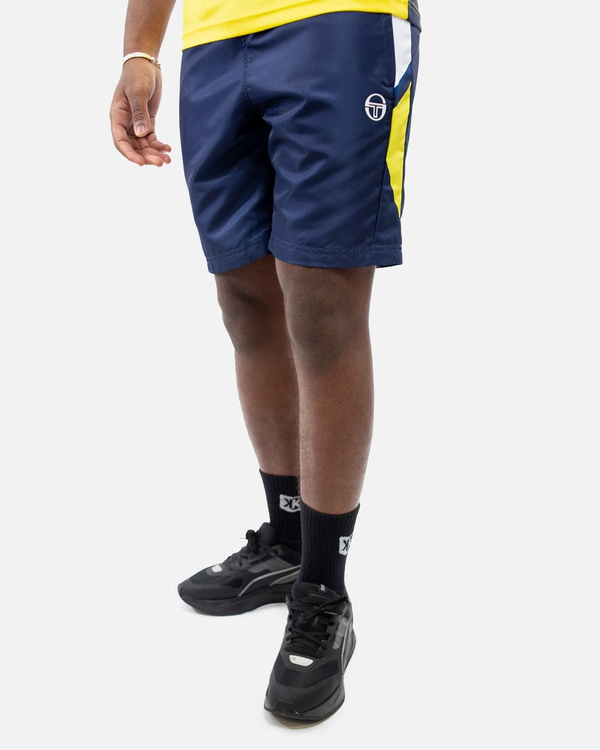 Short Sergio Tacchini Scaleno - Bleu/Blanc/Jaune