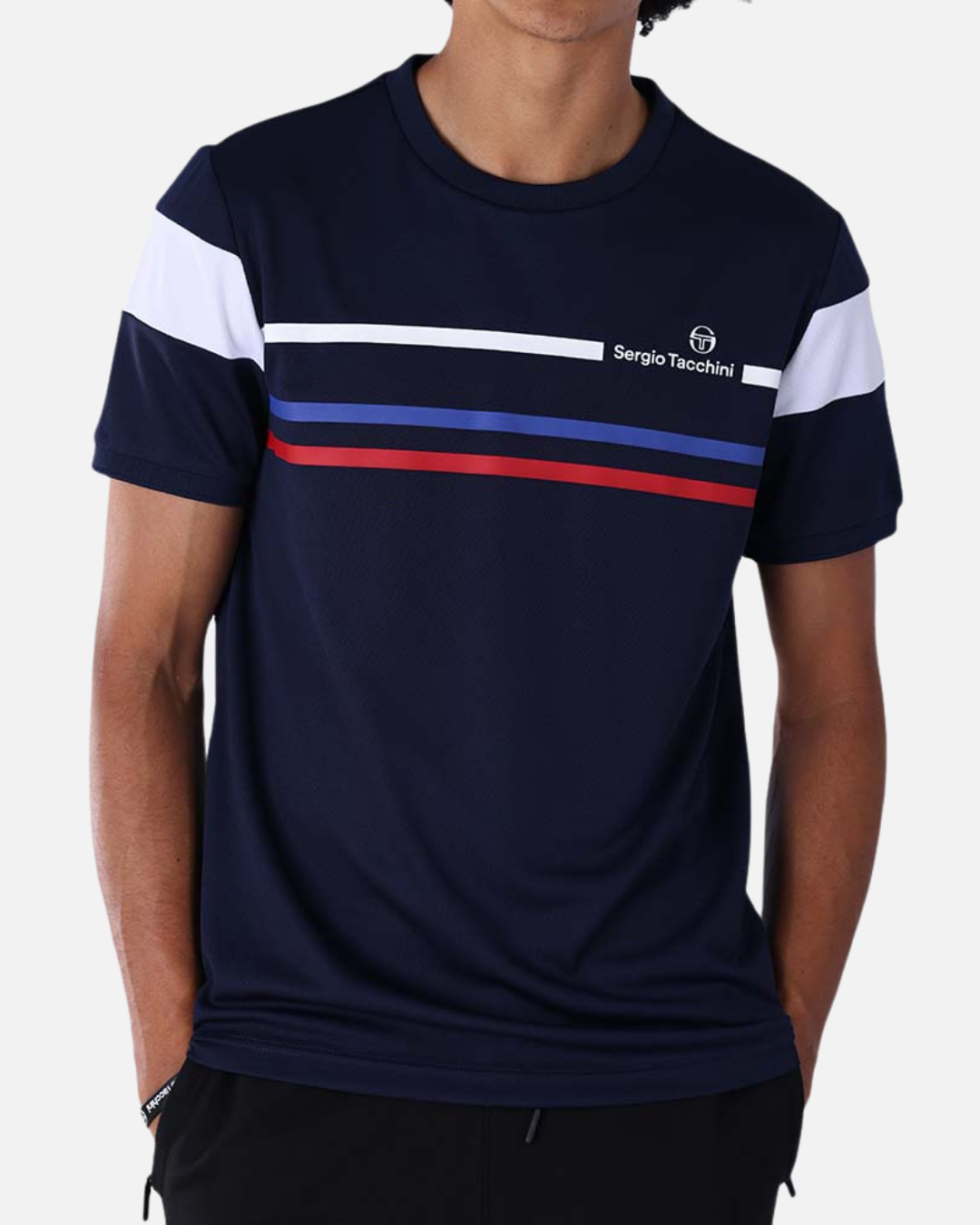 T-shirt Sergio Tacchini Plug In - Bleu/Rouge/Blanc
