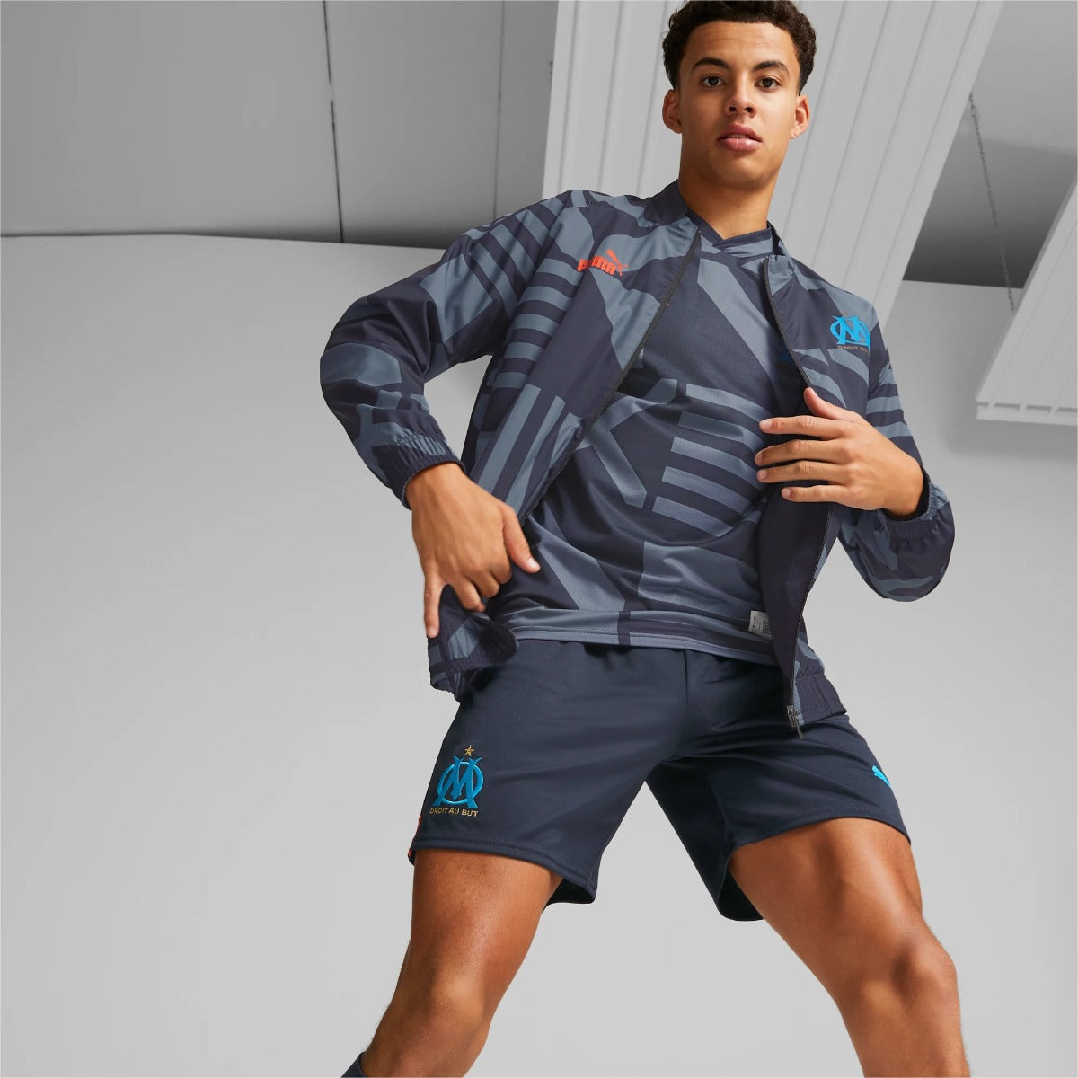 Veste Coupe-Vent OM - Gris/Noir