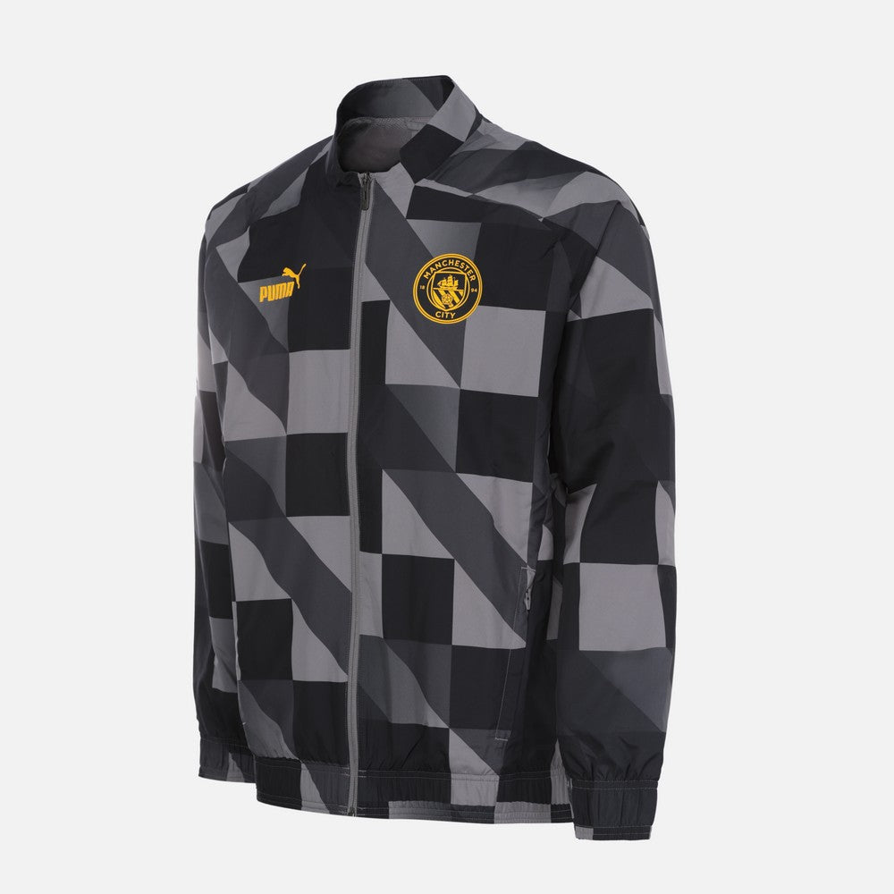 Veste de survêtement Manchester City - Noir/Gris/Jaune