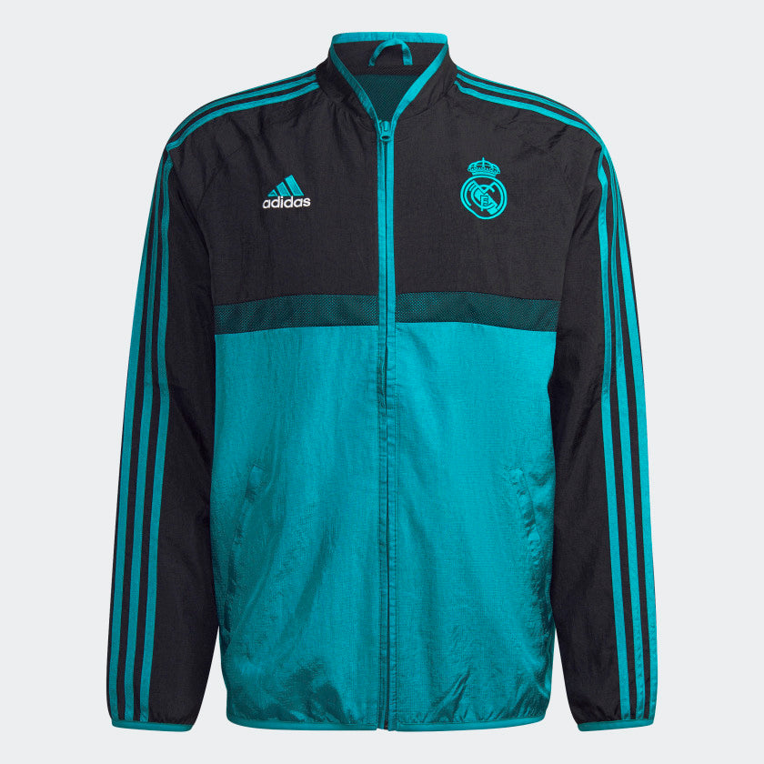 Veste Real Madrid Icon Woven - Noir/Bleu