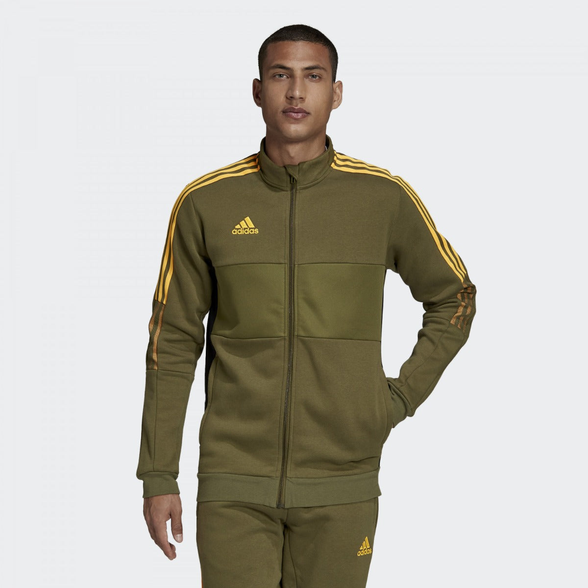 Veste survêtement Adidas Sportswear Tiro - Vert