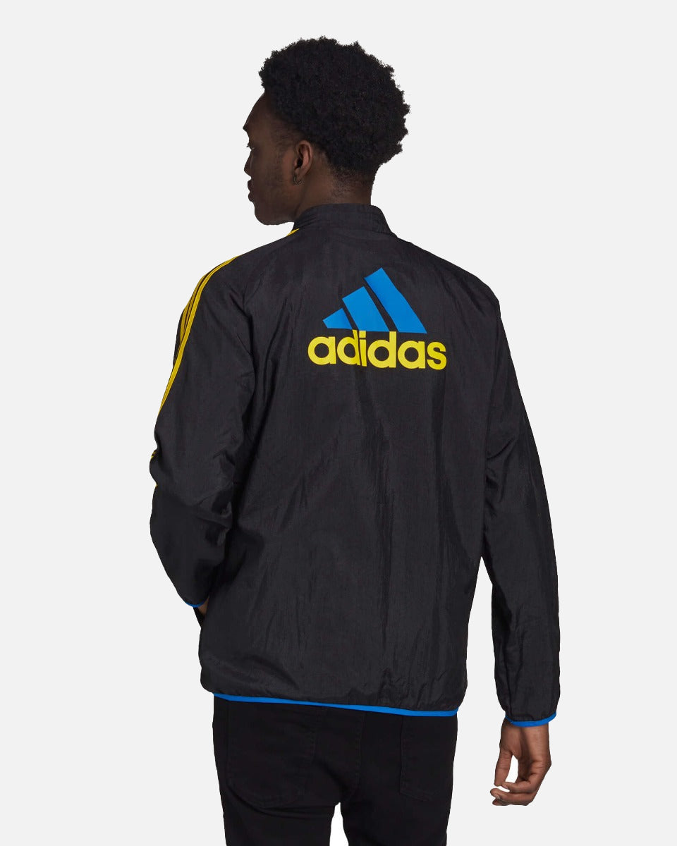 Veste Survêtement Manchester United Icon - Noir/Bleu/Jaune
