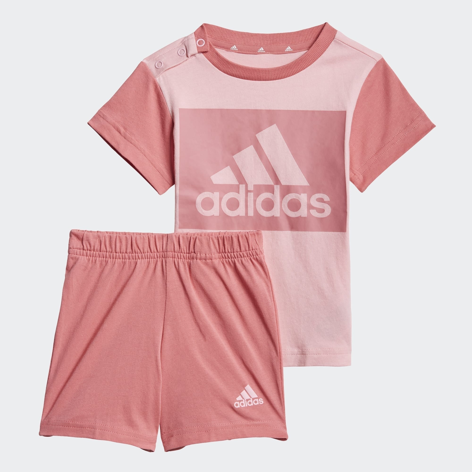 Ensemble T-shirt/Short Adidas Essentials Bébé - Rose