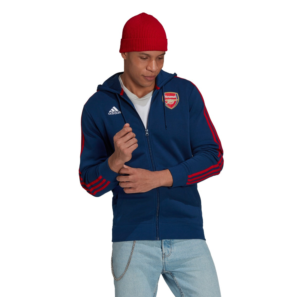 Veste Capuche Arsenal - Bleu/Rouge